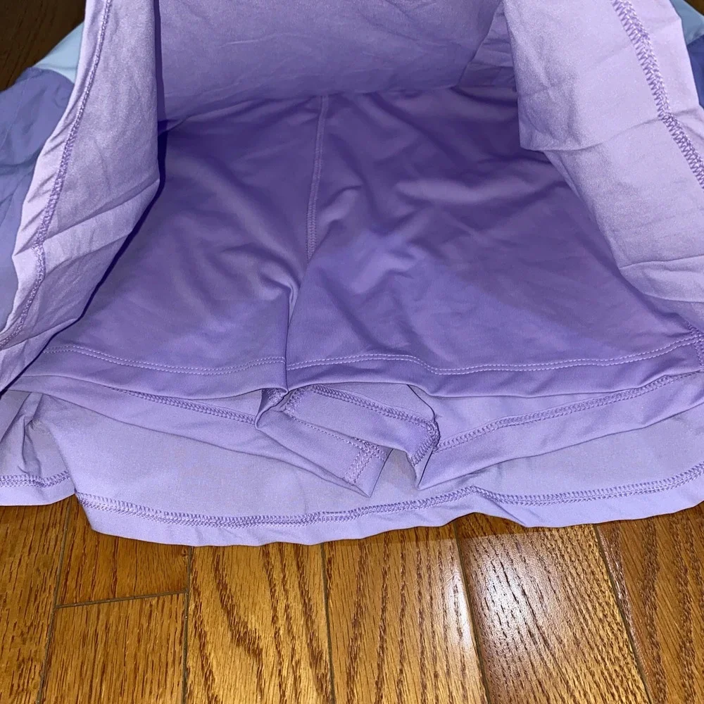 Prince Pickleball Tennis Pleated Skort XL Purple‎ White
